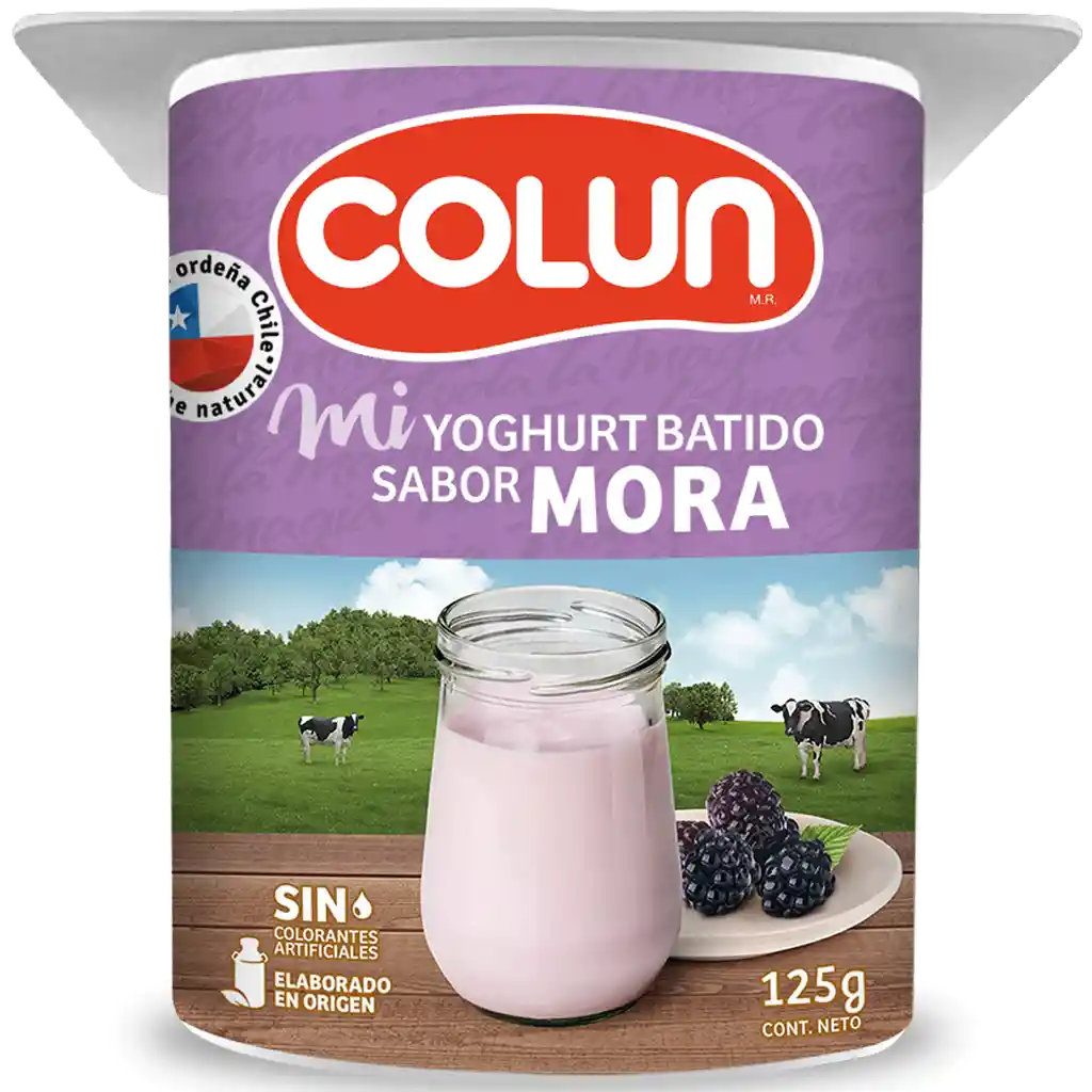 Colun Yoghurt Batido Sabor a Mora