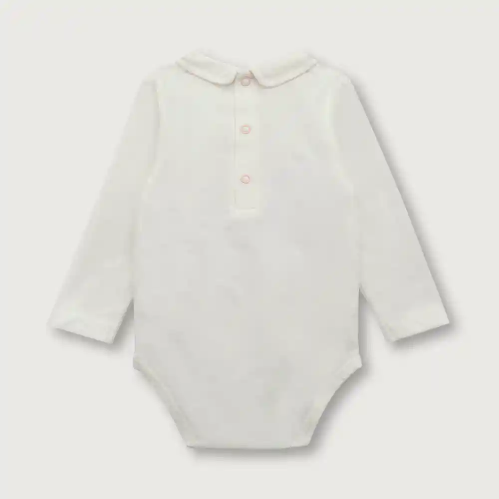 Body Polera De Bebé Niño Blanco Talla 3m