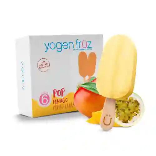 Caja de paletas pop mangomaracuya 6 unid