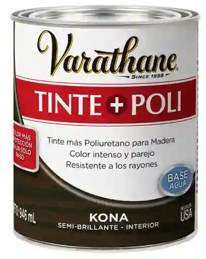 Varathane Barniz de Poliuretano Con Tinte Base Agua Kona