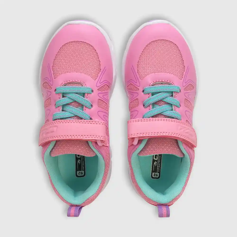 Zapatillas Deportiva De Niña Rosado Talla 25
