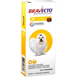 Bravecto Antipulgas Para Perro Peso de 2 a 4.5 Kg