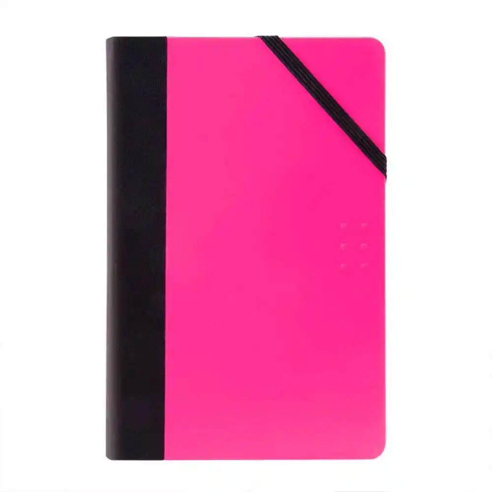 Libreta Mediana Líneas Flash Rosa M