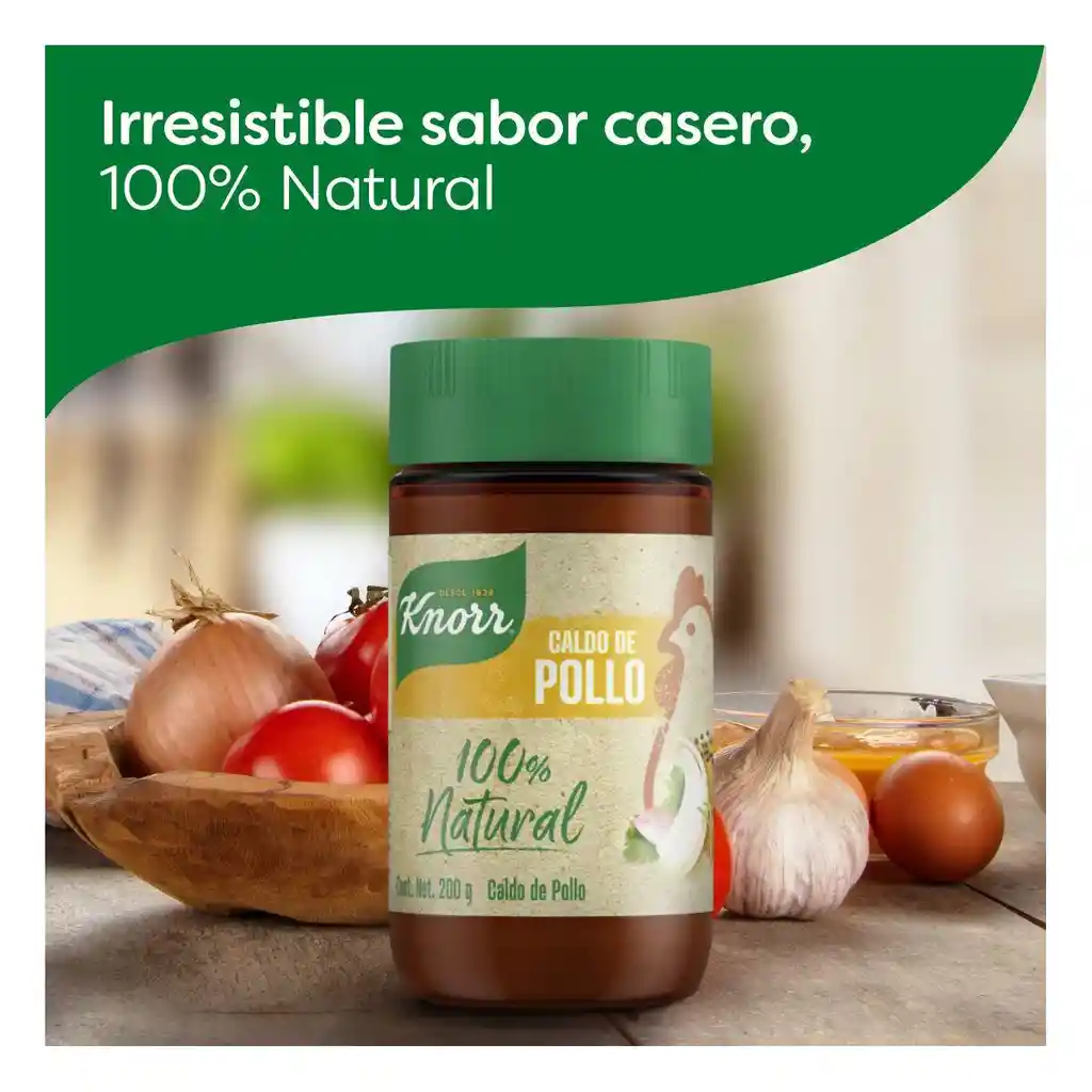 Knorr Caldo de Pollo 100% Natural en Polvo 200 g