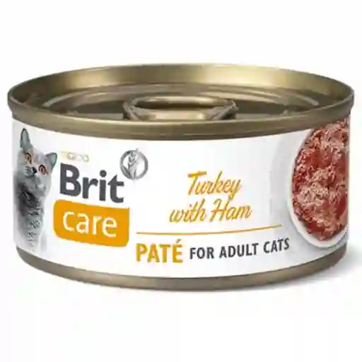 Brit Care Alimento para Gato Adulto Sabor a Paté de Pavo y Jamón