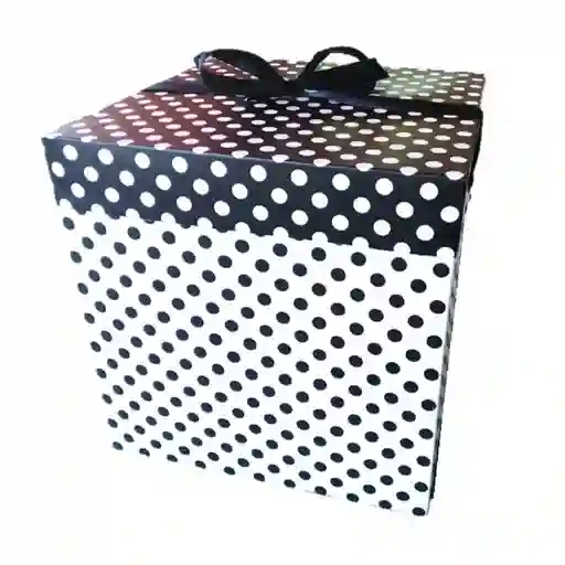 Caja de Regalo de Lunares 21 cm