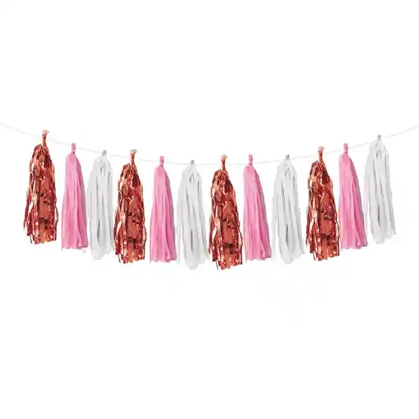 Guirnalda Tassel Pastel Rose Gold