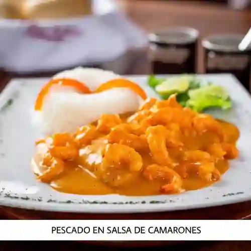 Pescado en Salsa de Camarones