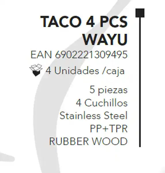 Wayu Taco Color Negro