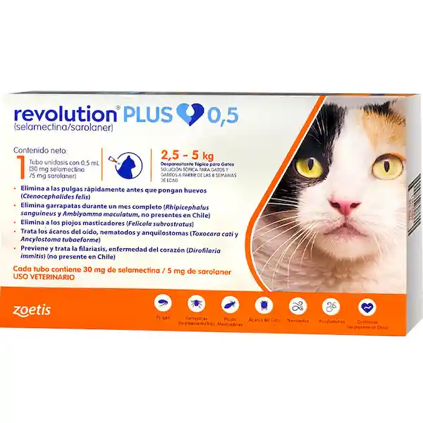 Revolution Plus Antiparasitario (30 mg / 5 mg)