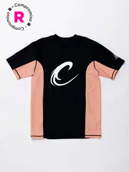 Cloudbreak Polera Manga Corta uv Corte cr Negro Talla 16 V26
