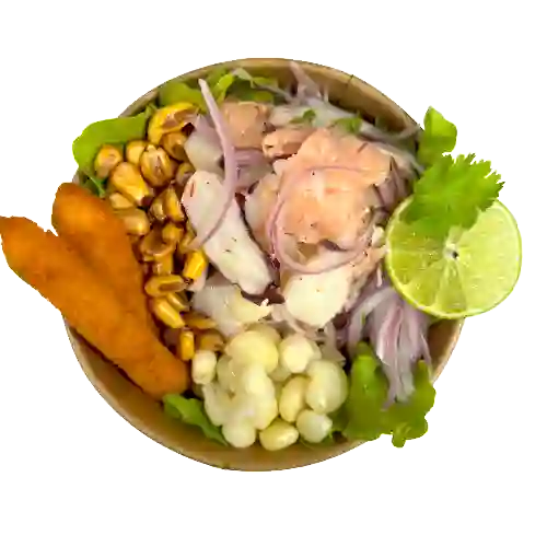 Ceviche Salmón Mixto