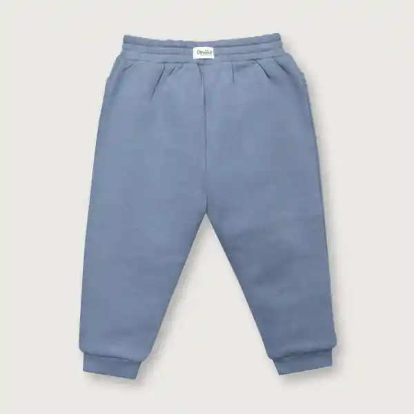 Pantalón Buzo Esencial de Niña Azul Talla 4A Opaline