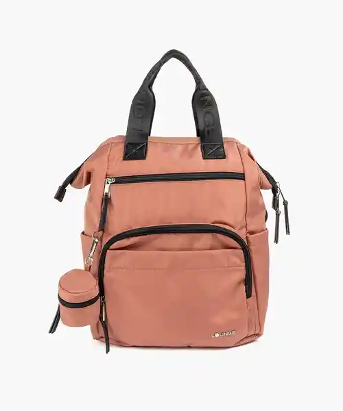 Lounge Mochila Maternal Nylon Palo Rosa