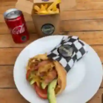 Wafflepleto +bebida 350 Cc + Papas Frita