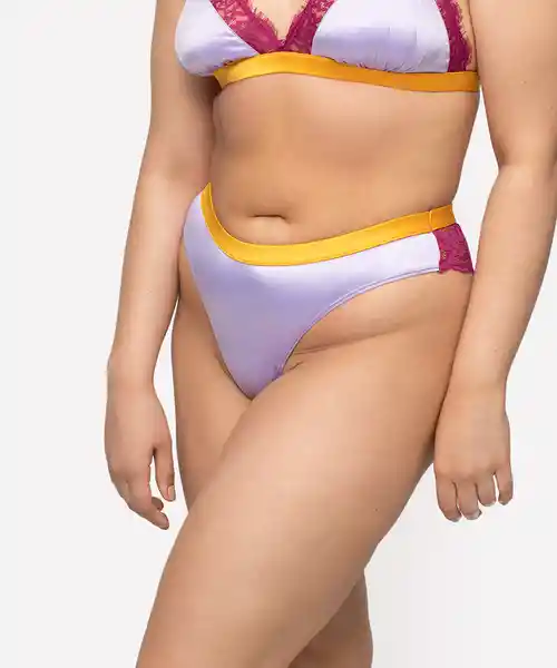 Lounge Panty Culotte Dreamy Encaje Lila Talla M