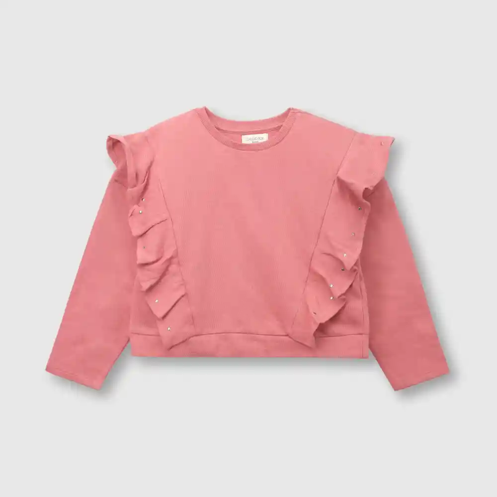 Polerón Vuelos De Niña Rosado Talla 4 Años