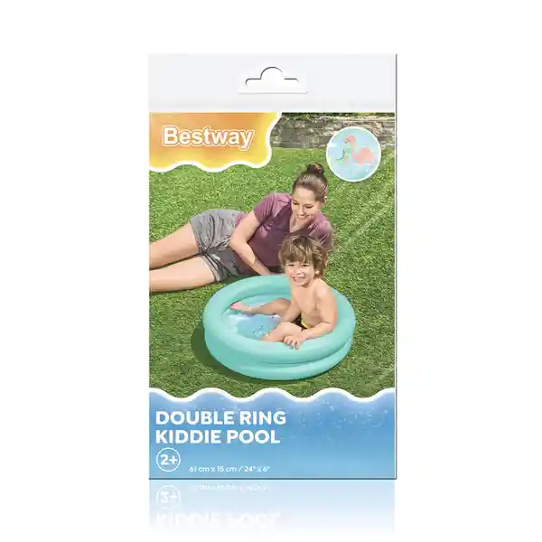 Bestway Alberca Inflable Bebe 2 Aros 61 cm x 15 cm