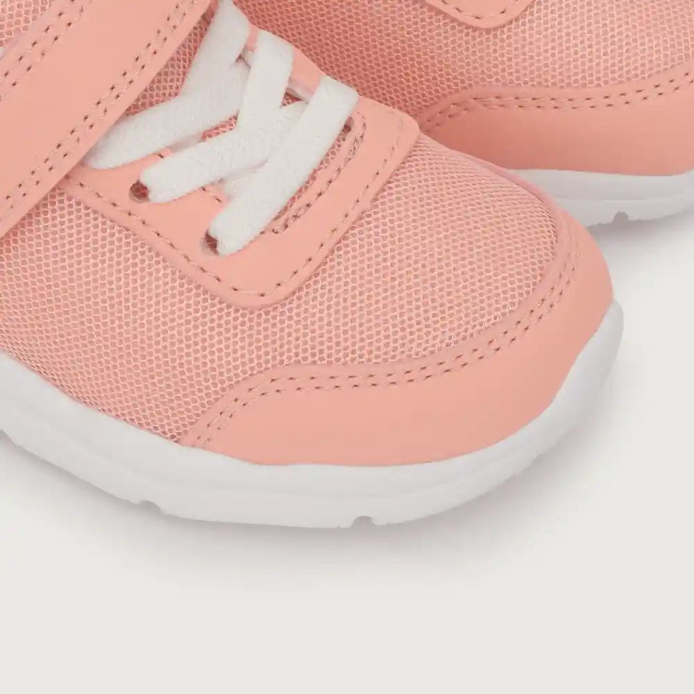 Zapatillas Deportiva Liviana Agujetas Niñas Rosado 25