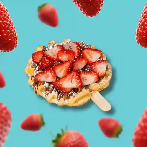 Waffle Pop Frutilla & Nutella