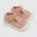 Zapatos Hebilla Y Aplicación Cinta Niña Rosado Talla 19
