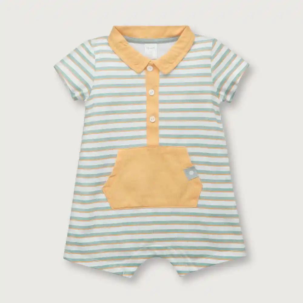 Bombacho Bolsillo Canguro Niño Amarillo Talla 9m