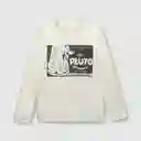 Polera Disney 100 de Niño Avena Talla 12A Colloky