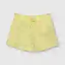 Short Cintura Recogida Bebé Niña Amarillo Talla 24m