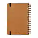 Libreta Forrada Con PU 120 Hojas Con Líneas Café Casaideas