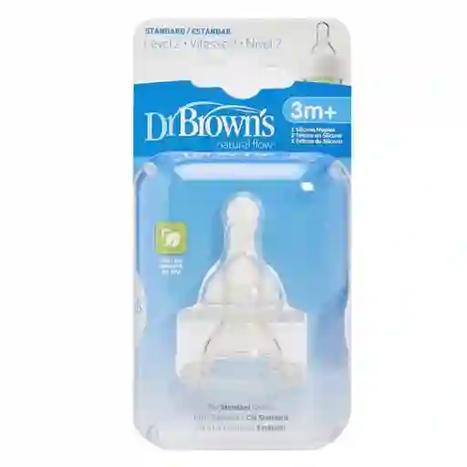 Dr. Browns Tetina Estándar Options+ 3M+ 2 Un 322