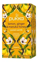Pukka Infusión Lemon Ginger & Manuka Honey
