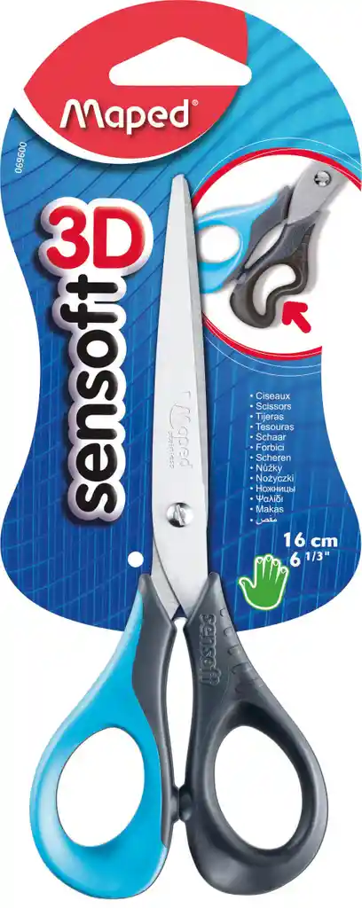 Tijera Sensoft 3D 16Cms. Maped