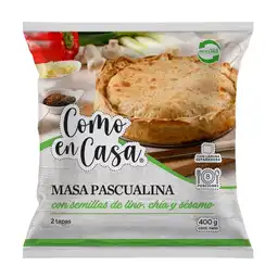 Como en Casa Masa Pascualina Con Semillas