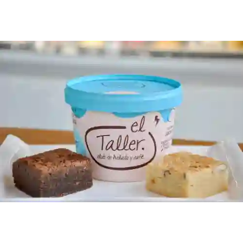 Pote de Helado 2 Brownies O 2 Blondie