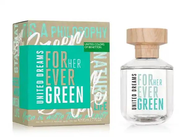 Benetton Perfume United Dreams Forever Green Her Mujer