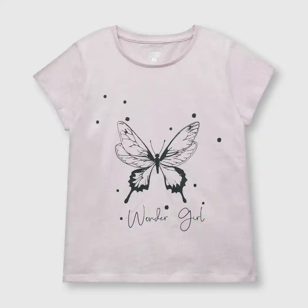 Polera De Niña Violeta Talla 12a