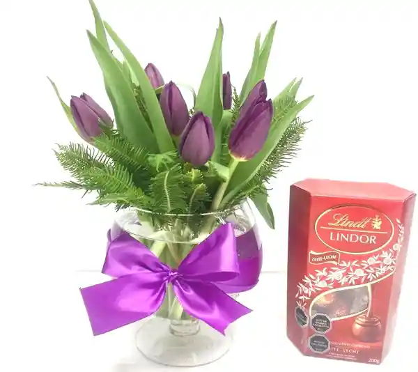 Lindor Copa De 10 Tulipanes +Bombones