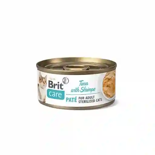 Brit Care Alimento Para Gato Paté Atún y Camarones Esterilizados