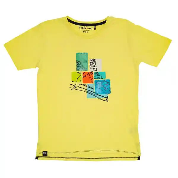 Polera Niño Amarillo Pillin 10 a