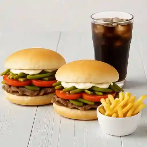 Combo 2 churrascos chacareros + p/b