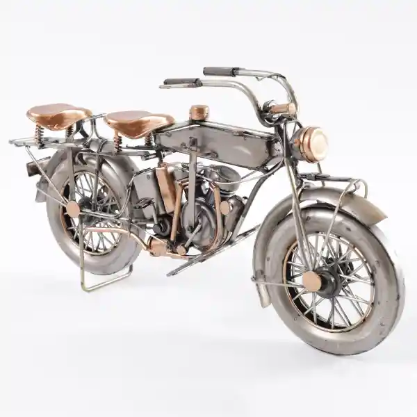 Figura Metal Moto Cobre Ripley Home