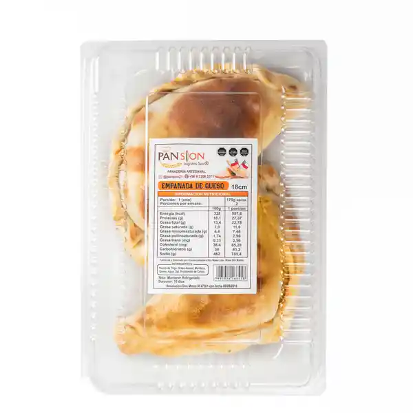 Empanada Horneada de Queso Pansion 2 Und