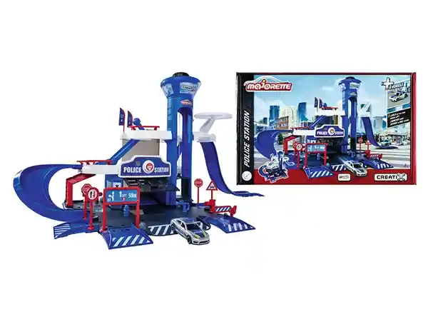 Majorette Juguete Estación de Policía Creatix + 1