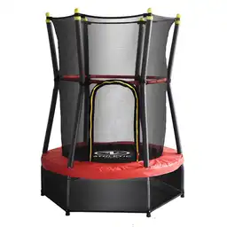 Trampolín Mini Con Malla Rojo de 140 cm