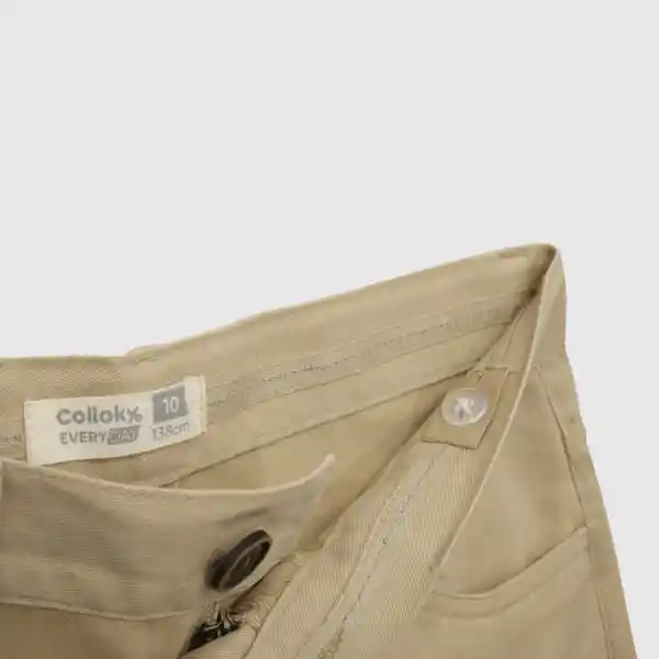 Pantalón Gabardina de Niño Khaki Talla 2A Colloky