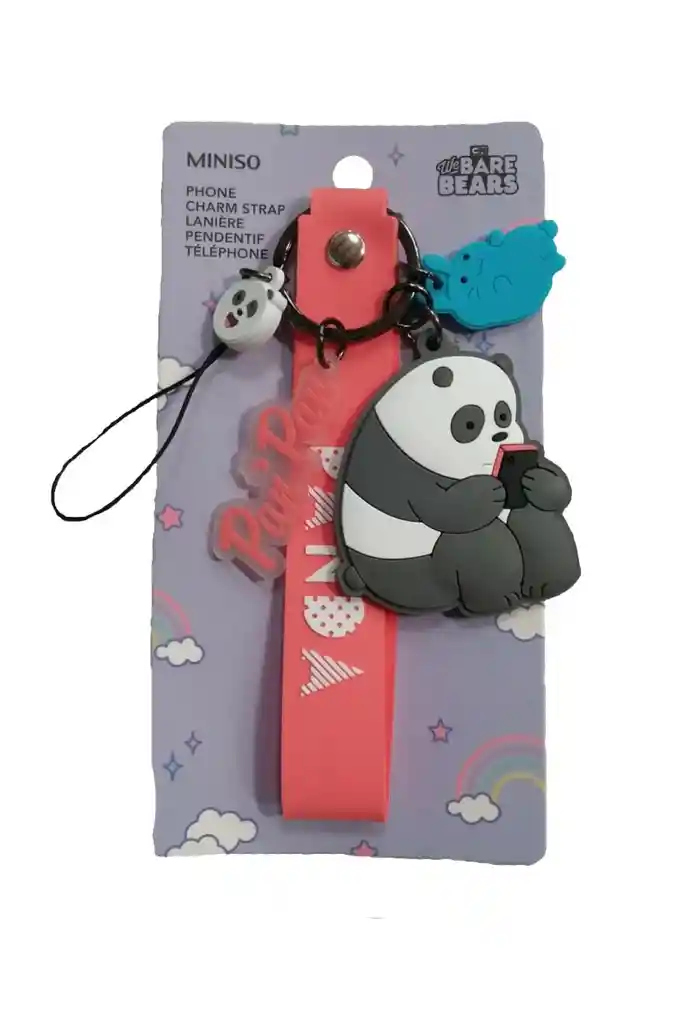 Miniso Llavero para Celular Bare Bears