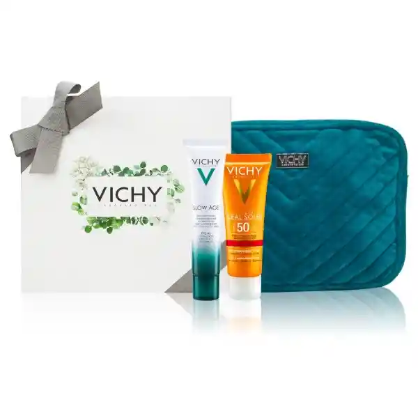 Vichy Kit Slow Age Spf40 + Protector Solar Ideal + Cosmetiquero
