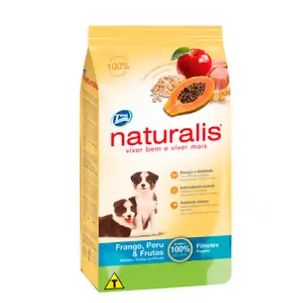 Naturalis Alimento Natural Perro Cachorro Pollo Pavo y Fruta