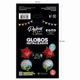 Palms Pack Globo Aluminio Gamer