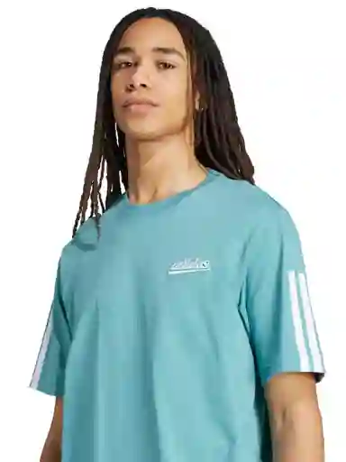 Adidas Polera M Script Tee Verde L KD2260